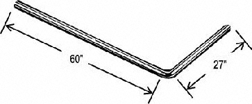 L-Type Shower Rod Frame