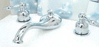 Premier Endura Series Logo Ceramic Disc Roman Tub Faucet
