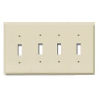 Switch Plate 4Gang/ Ivory