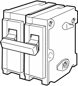 QP PLUG-IN DOUBLE POLE BREAKER