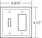 GFCI AND SWITCH Wall Plate