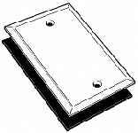 ALUMINUM BLANK WEATHERPROOF COVER