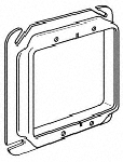 4" SQUARE DUPLEX DEVICE PLASTER RING