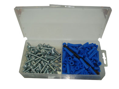 Anchor Kit Plastic & Screw 1/4"