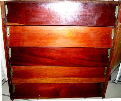 2'' x 24'' Board Louver Window