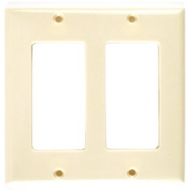 Decora 2Gang Plate/Ivory
