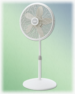 18" ADJUSTABLE ELEGANCE & PERFORMANCE PEDESTAL FAN