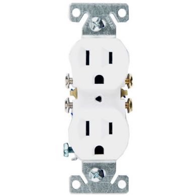 Outlet Flush Dplx White