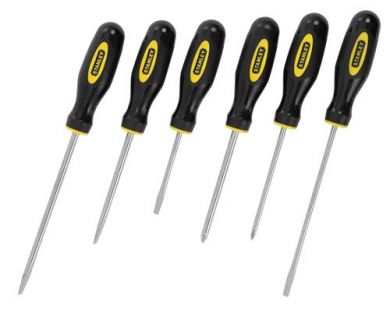 Stanley 6-Piece Standard Fluted Screwdriver Set