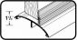 Aluminum & Vinyl Triple-Fin Door Sweep Aluminum & Vinyl Triple-Fin Door Sweep
