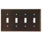 Switch Plate 4Gang/Brown Switch Plate 4Gang/Brown