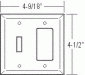 GFCI AND SWITCH Wall Plate