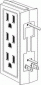 6 OUTLET SIDE ENTRY SURGE PROTECTOR 6 OUTLET SIDE ENTRY SURGE PROTECTOR