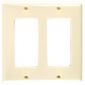 Decora 2Gang Plate/Ivory