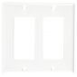 Decora 2Gang Plate/White Decora 2Gang Plate/White