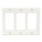 Decora 3Gang Plate/White Decora 3Gang Plate/White