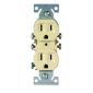 Outlet Flush Dplx Ivory