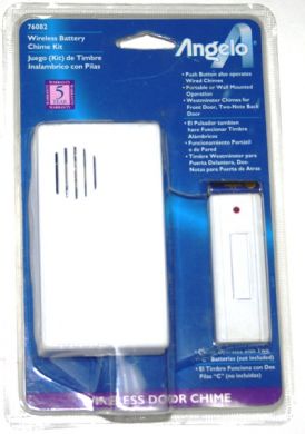 Wireless Door Chime, Battery